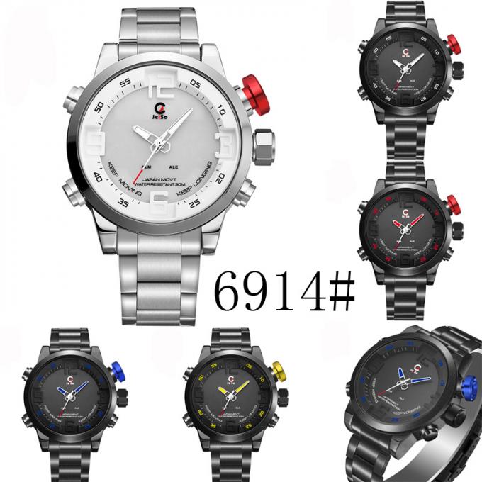 Reloj de alta calidad análogo de la aleación de la mano de los hombres WJ-8368