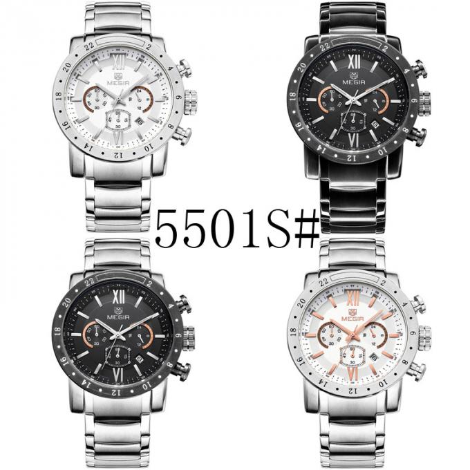 Reloj de lujo de la aleación de los hombres de la mano de la buena calidad WJ-8367