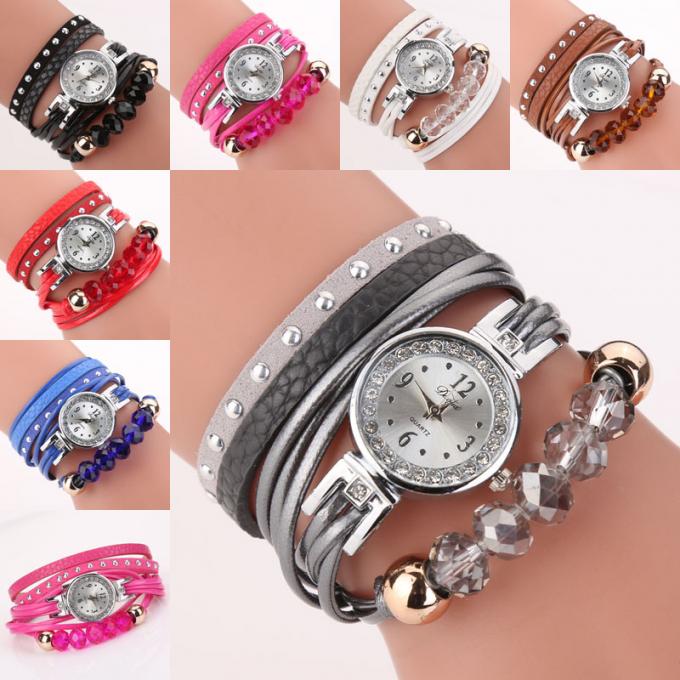Reloj suave punky encantador barato femenino de la muchacha de la tela de señora reloj de la pulsera del vestido del reloj de moda de la fábrica de WJ-6963 China