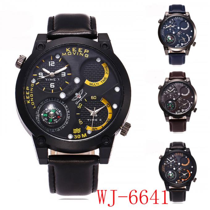 Relojes directos del deporte del reloj CURREN del cuero de la fábrica de CURREN-8291 China